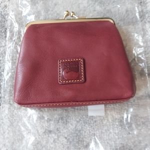 Dooney & Bourke Brick Ted Leather Coin Purse